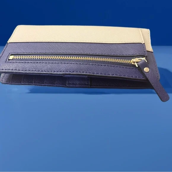 Kate Spade New York Crisp Linen/Sapphire Blue Cedar Street Stacy Wallet - Picture 4 of 6